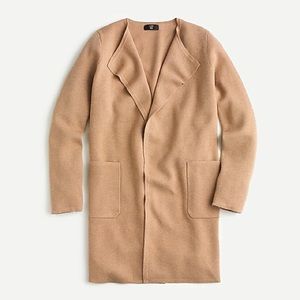Juliette collarless sweater-blazer J Crew